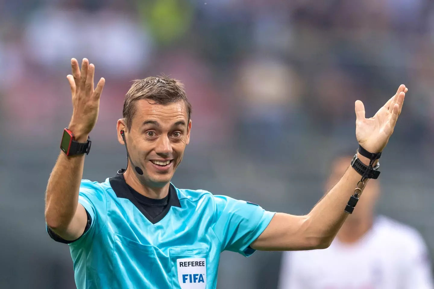 Clement Turpin during "Uefa Champions League " Group B match between Inter 2-1 Tottenham Hotspur at Giuseppe Meazza Stadium on September 18, 2018 in Milano, Italy.