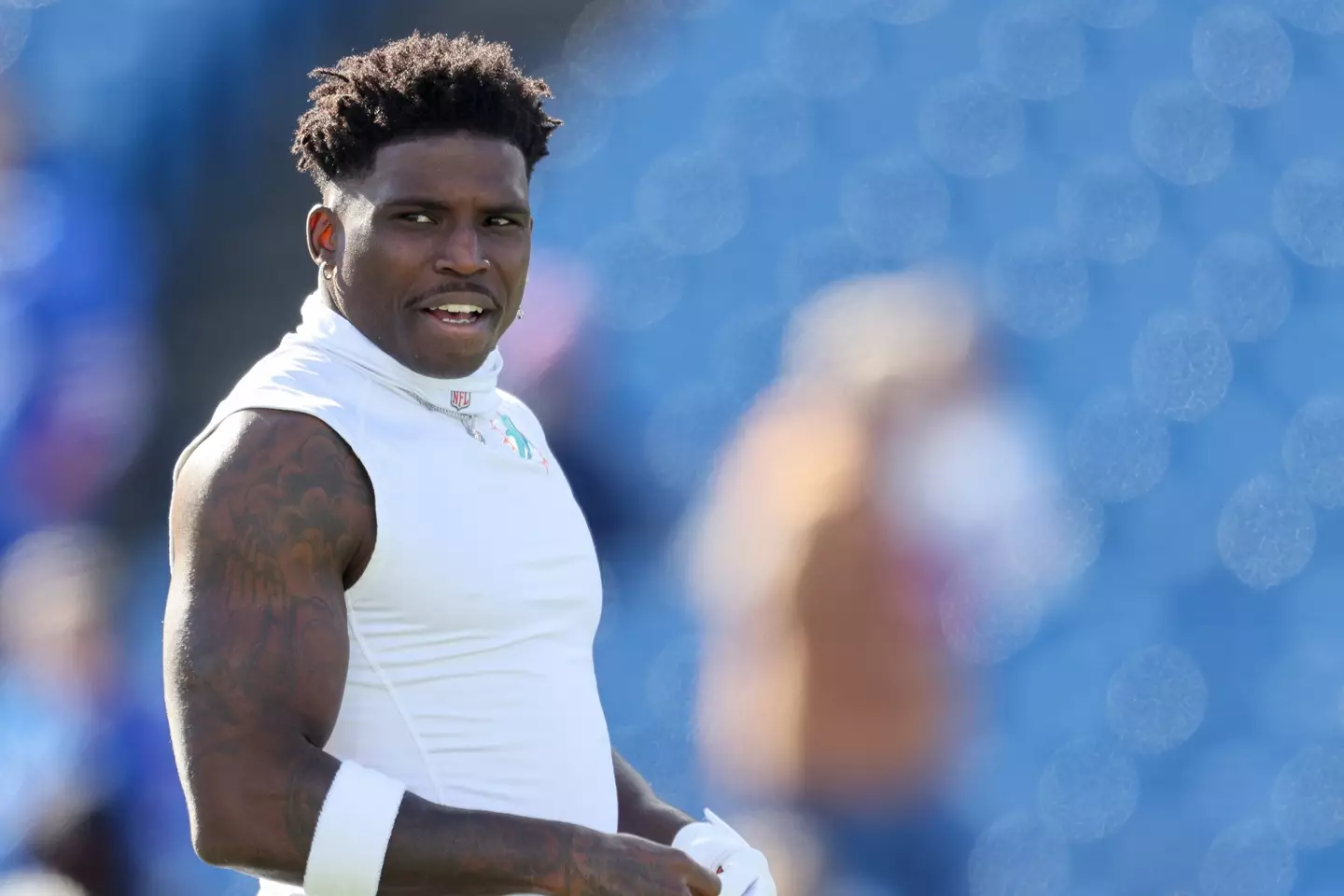 Tyreek Hill reacted to Noah Lyles' race against iShowSpeed. Image: Getty