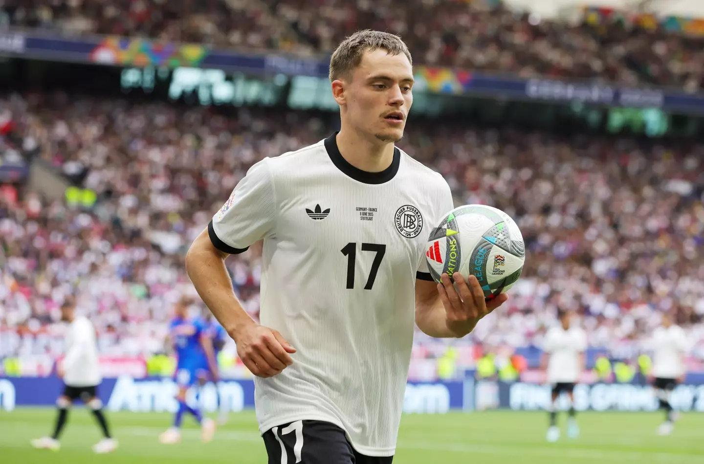 Florian Wirtz is set to join Liverpool for a record fee. Image: Getty