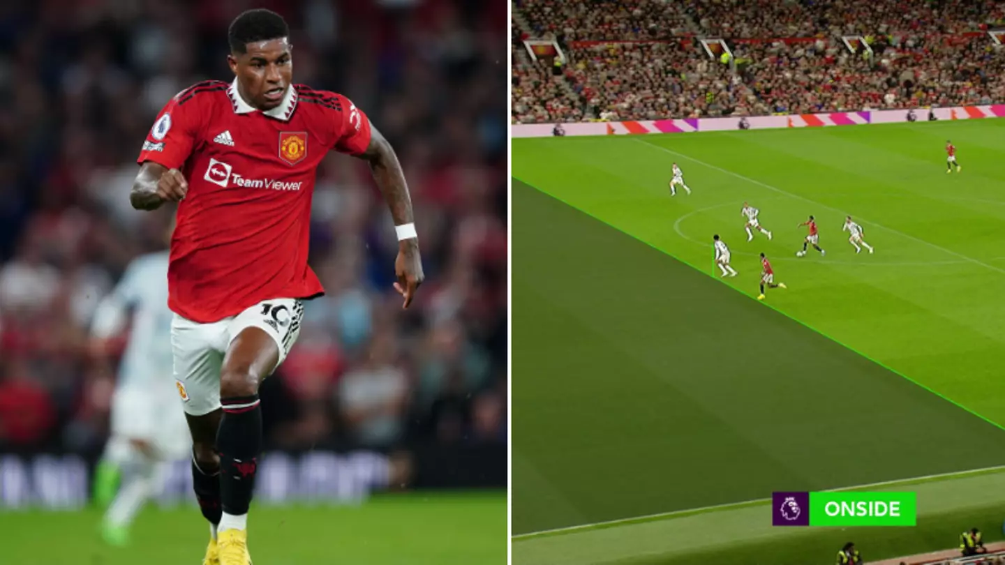 Marcus Rashford was given ‘benefit of the doubt’ for his goal against Liverpool