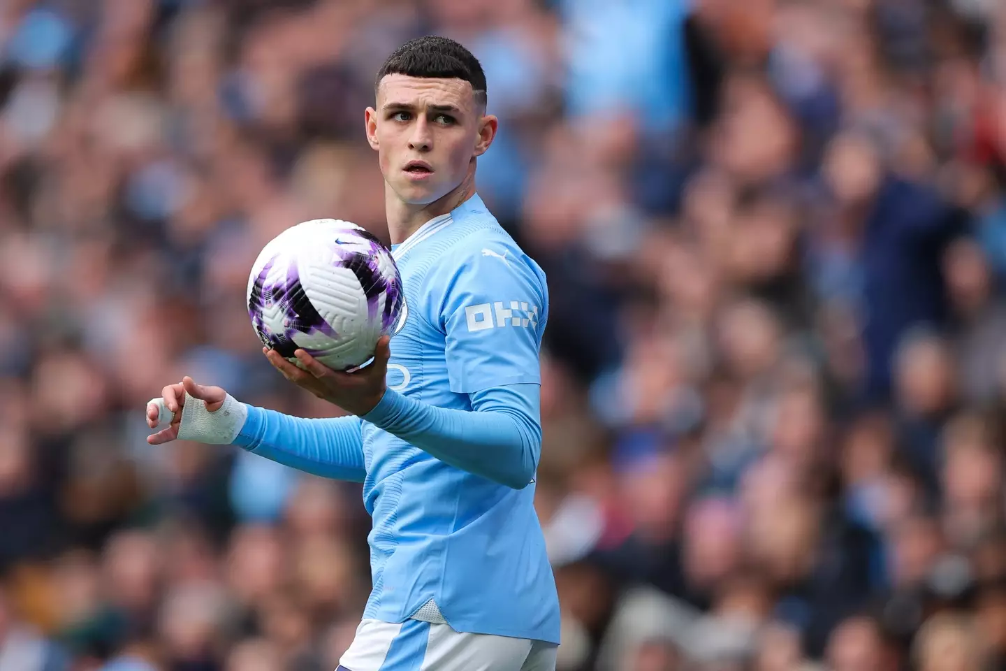 Phil Foden scored twice in Sunday's Manchester derby (Getty)