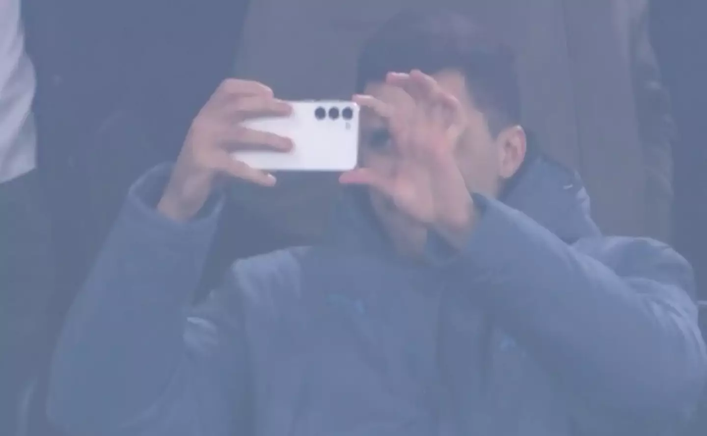 Rodri was spotted in the stands of the Etihad (Credit:@vCEJk64A606994)