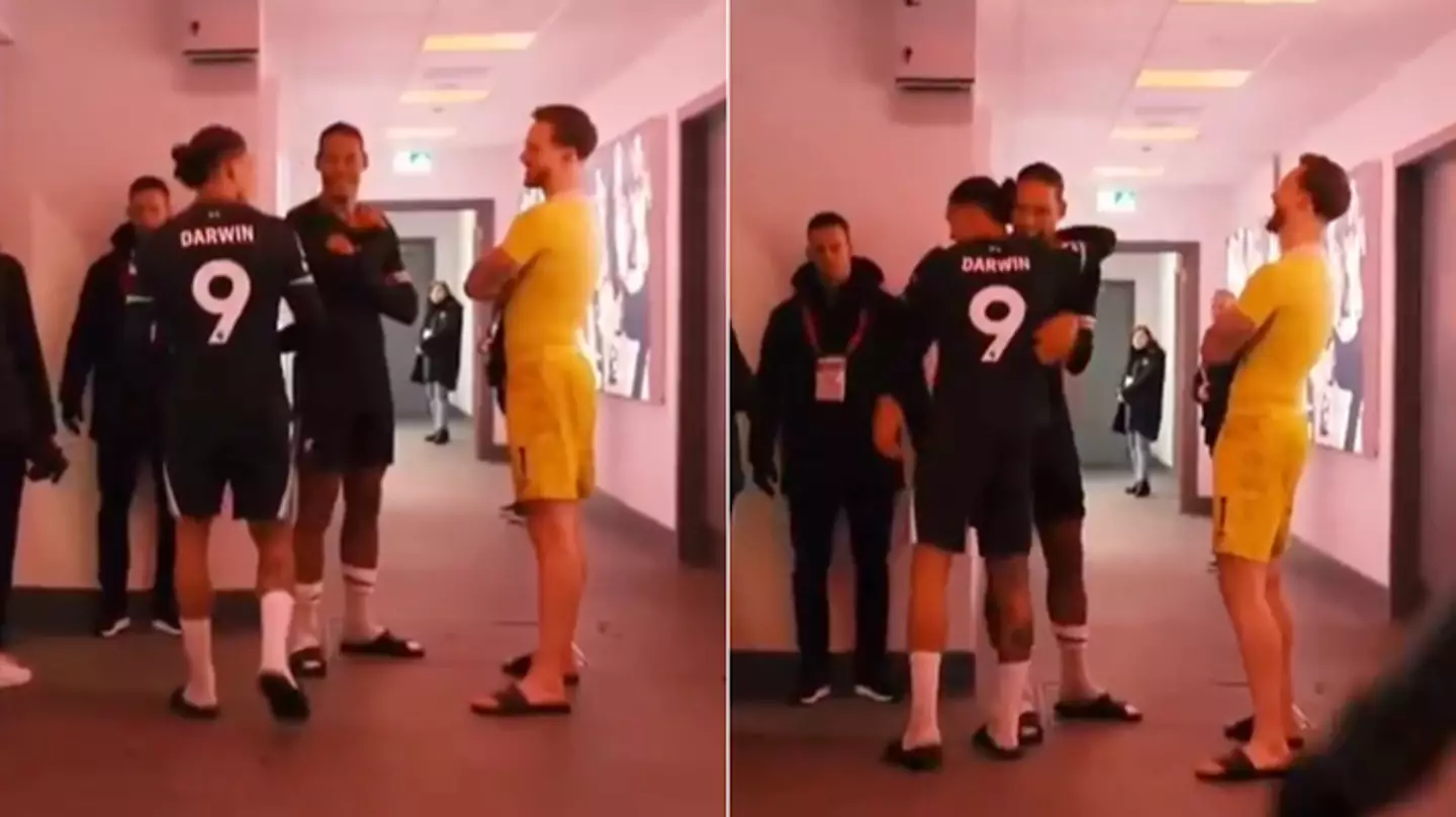 Liverpool fans work out what Darwin Nunez said to Brentford's goalkeeper in the tunnel after scoring brace