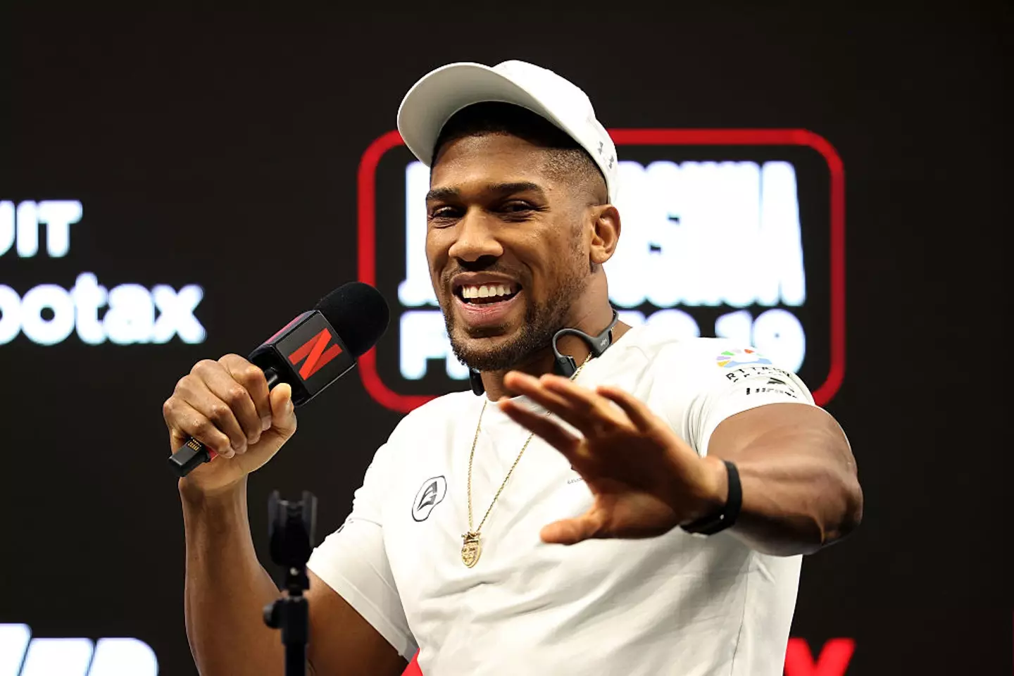Anthony Joshua is confident ahead of his boxing fight against Jake Paul. (Image: Leonardo Fernandez/Getty Images)