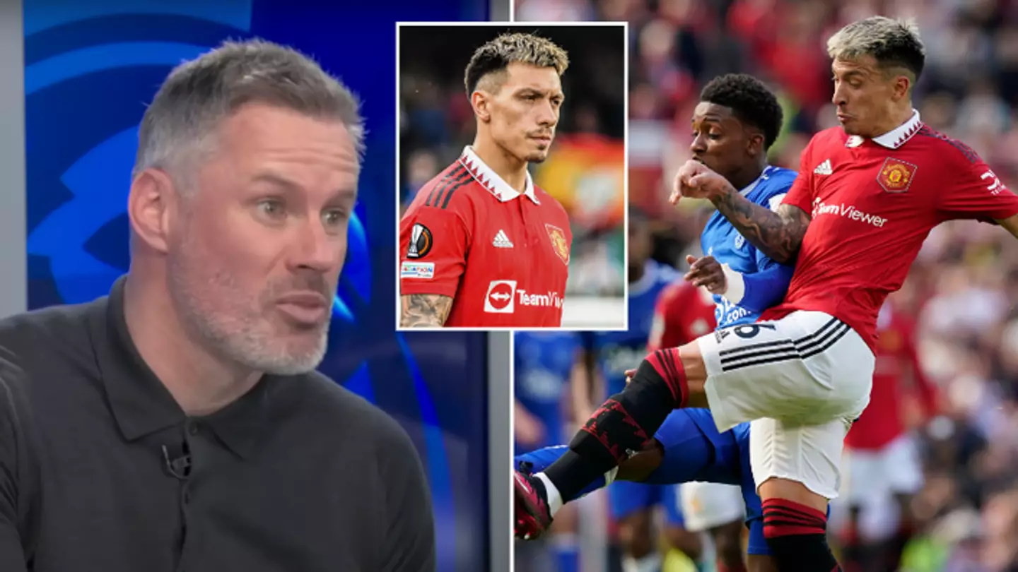 Jamie Carragher blasts Manchester United fan over Lisandro Martinez