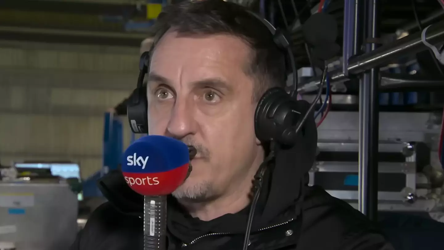 Gary Neville Does Something He's Never Done Before During Man City vs Liverpool