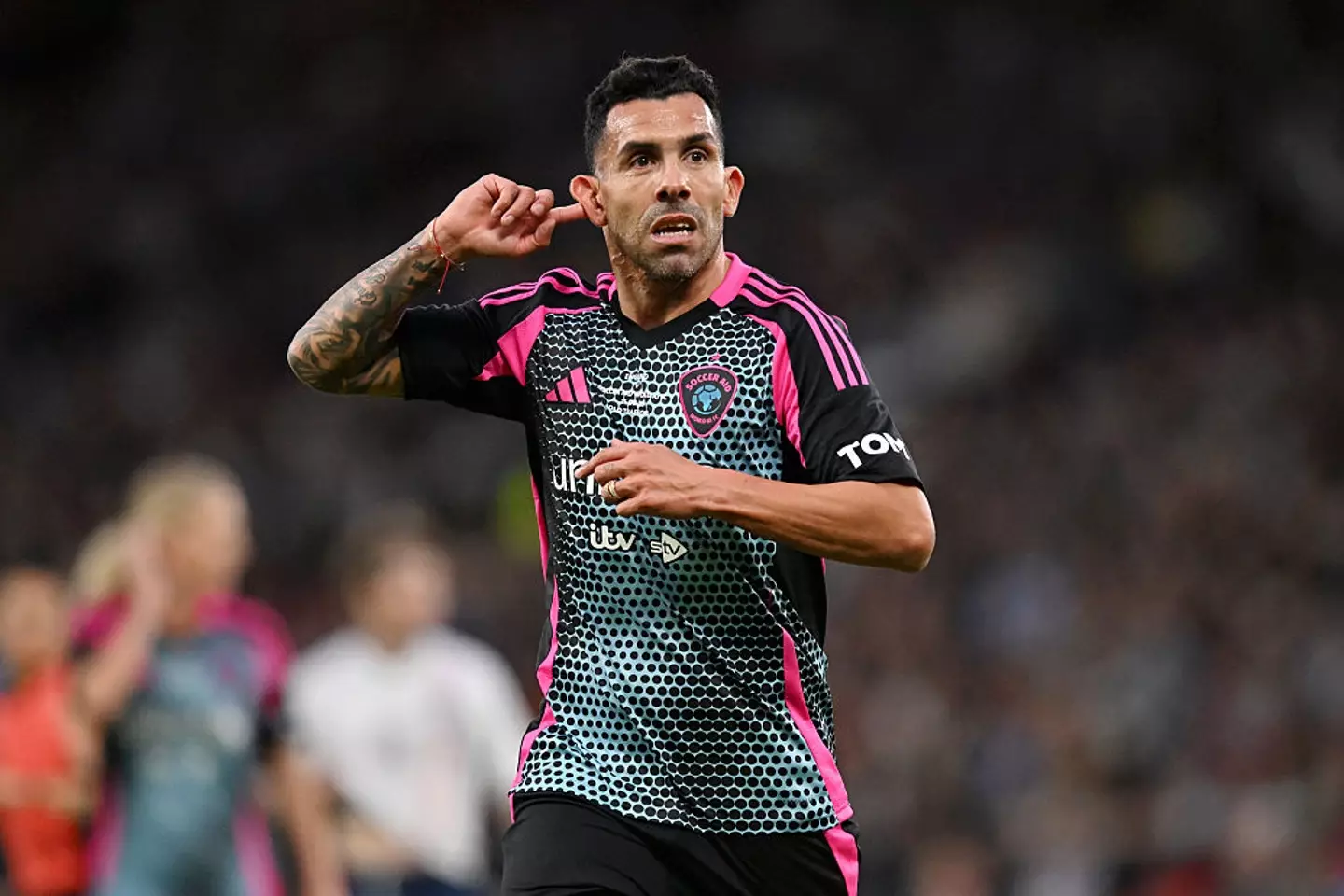 Carlos Tevez scored four goals for World XI during Soccer Aid. (Image: Getty)