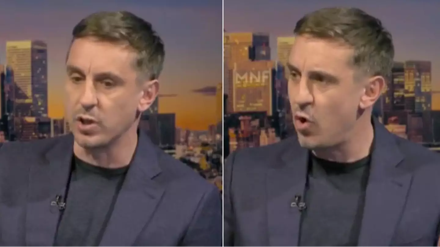 Fans slam Gary Neville after he criticised Arsenal players for over-celebrating