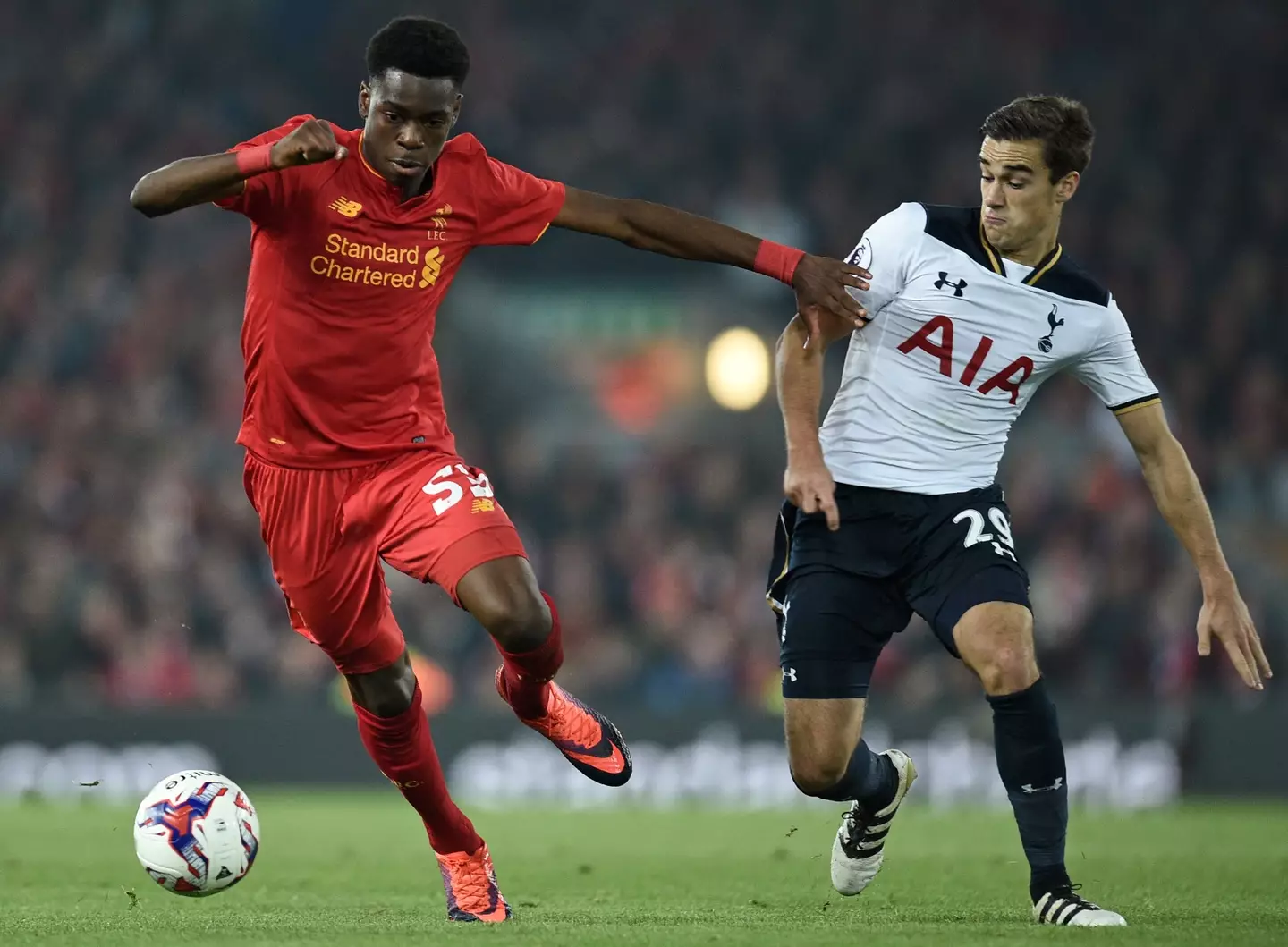 Ovie Ejaria made his Liverpool debut back in 2016. Image: Getty