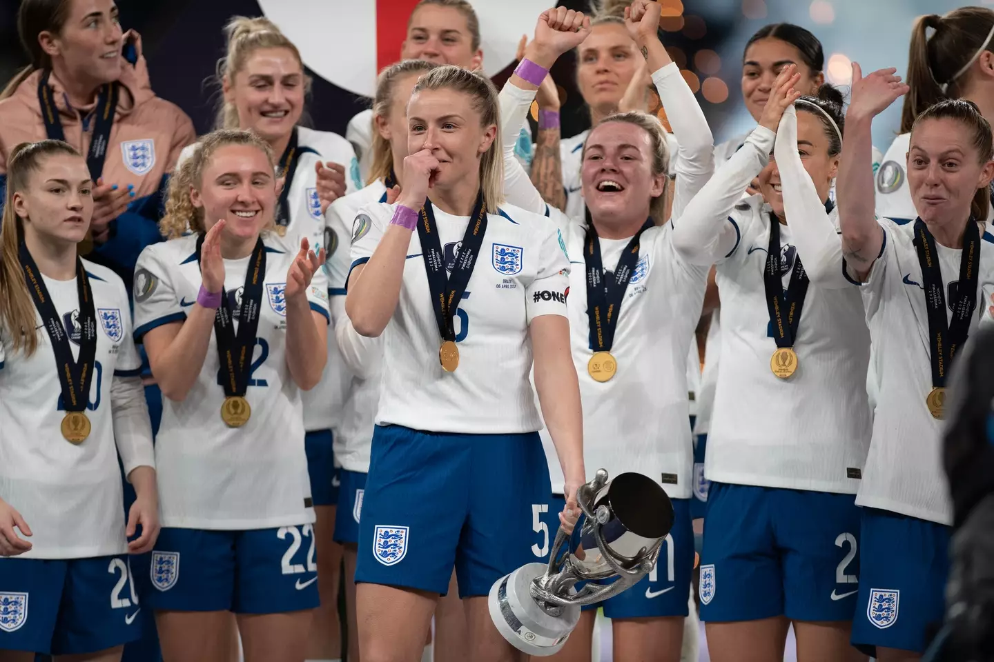 England added the Finalissima trophy to the Euros earlier this year. Image: Getty