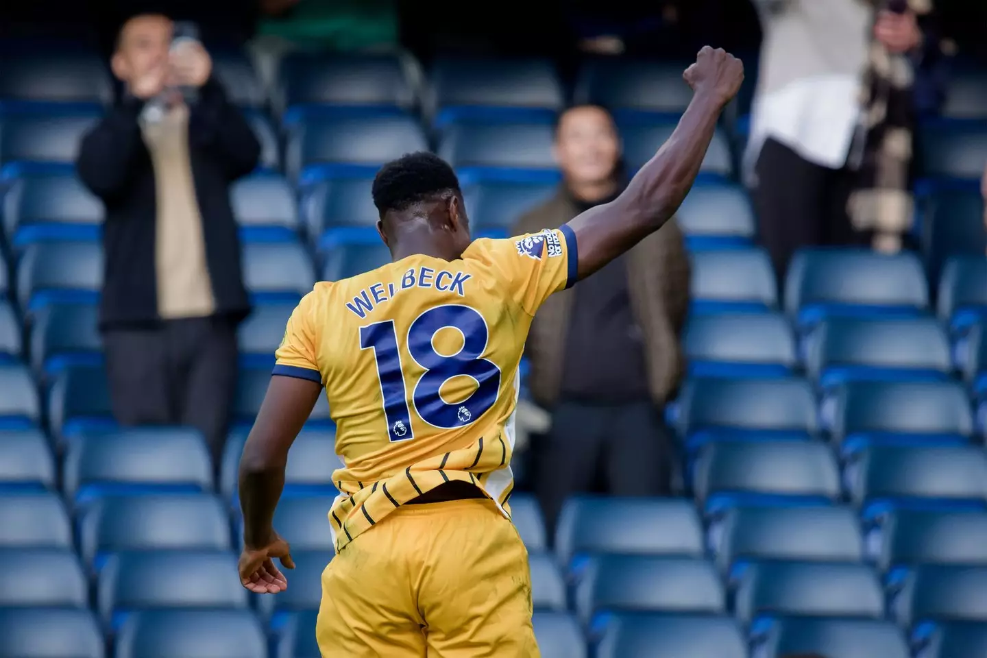 Danny Welbeck scored twice at Chelsea on Saturday (Image: Getty)