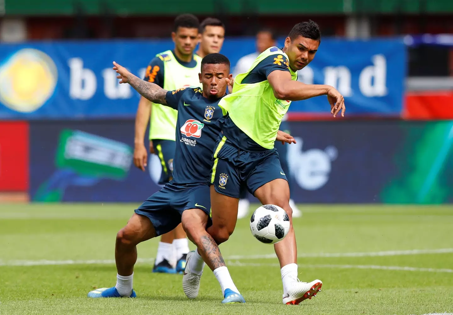 Jesus has praised his Brazil teammate Casemiro (Image: Alamy)