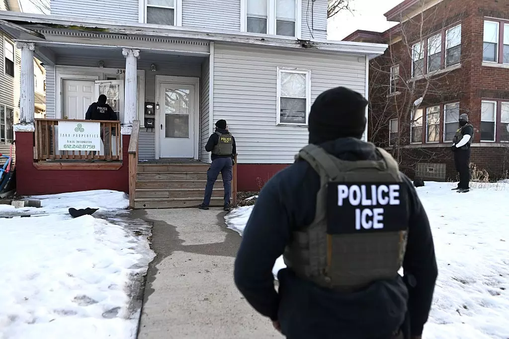 ICE agents are responsible for investigations into illegal immigration in the US (Credit:Getty)