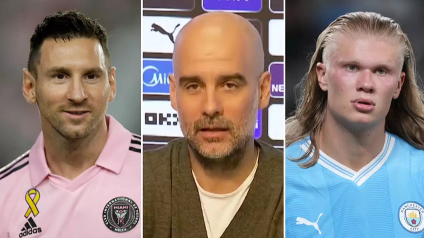 Pep Guardiola’s brilliant response when asked if Lionel Messi or Erling Haaland deserve the Ballon d'Or