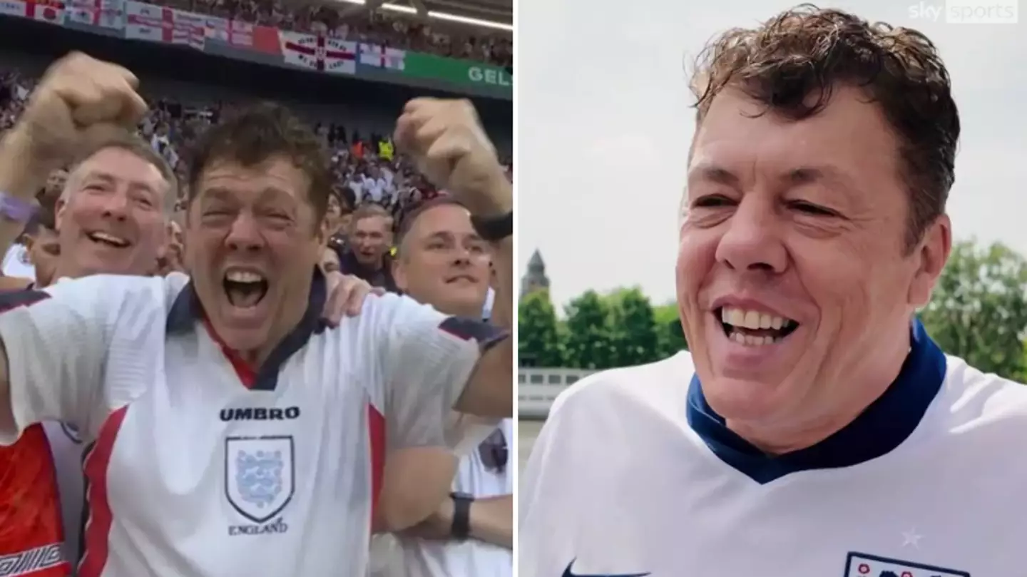 People are only just finding out what iconic England supporter Andy Milne's real job is