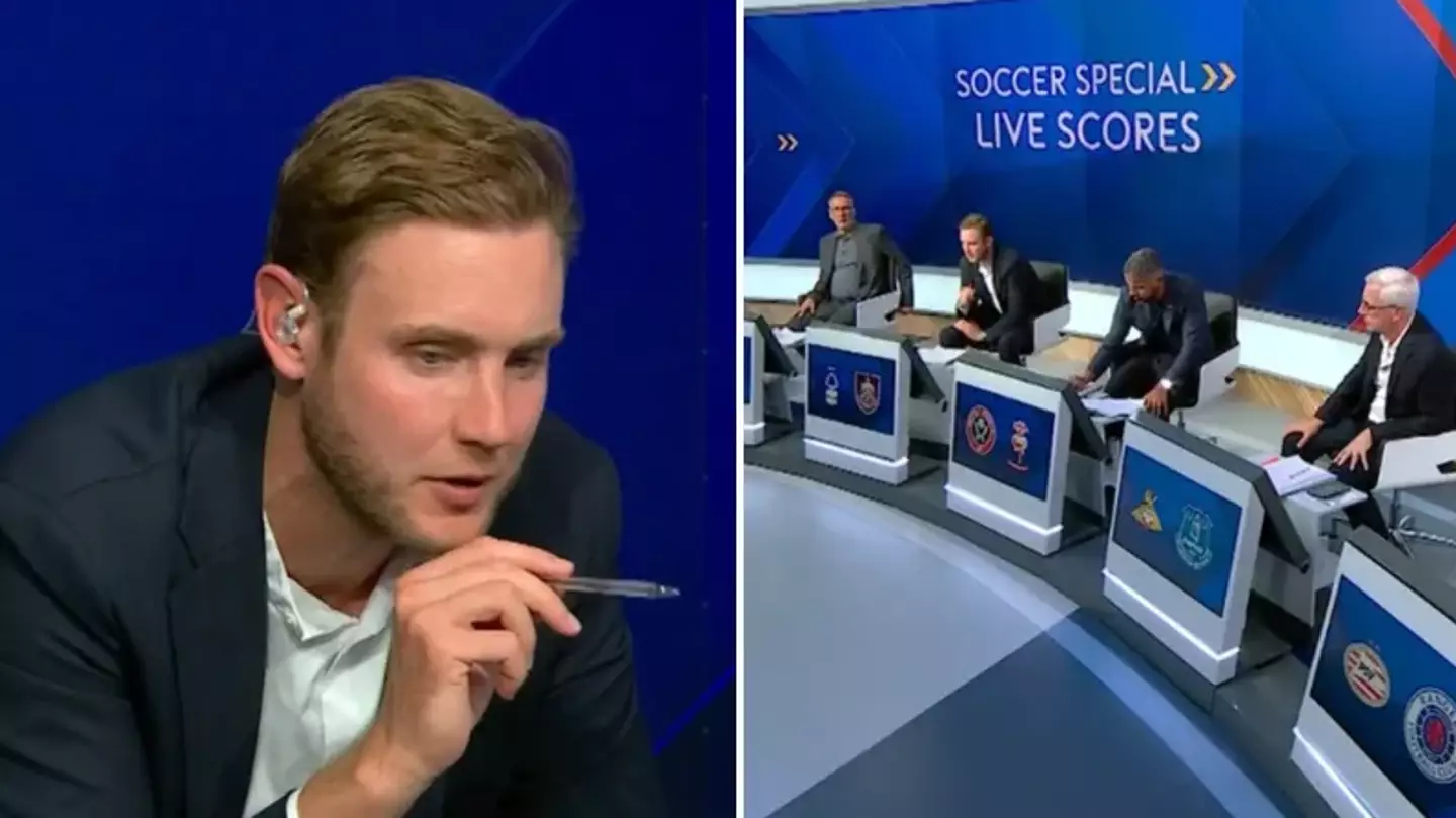 Stuart Broad was the 'best football pundit' as he makes surprise appearance on Sky Soccer Special