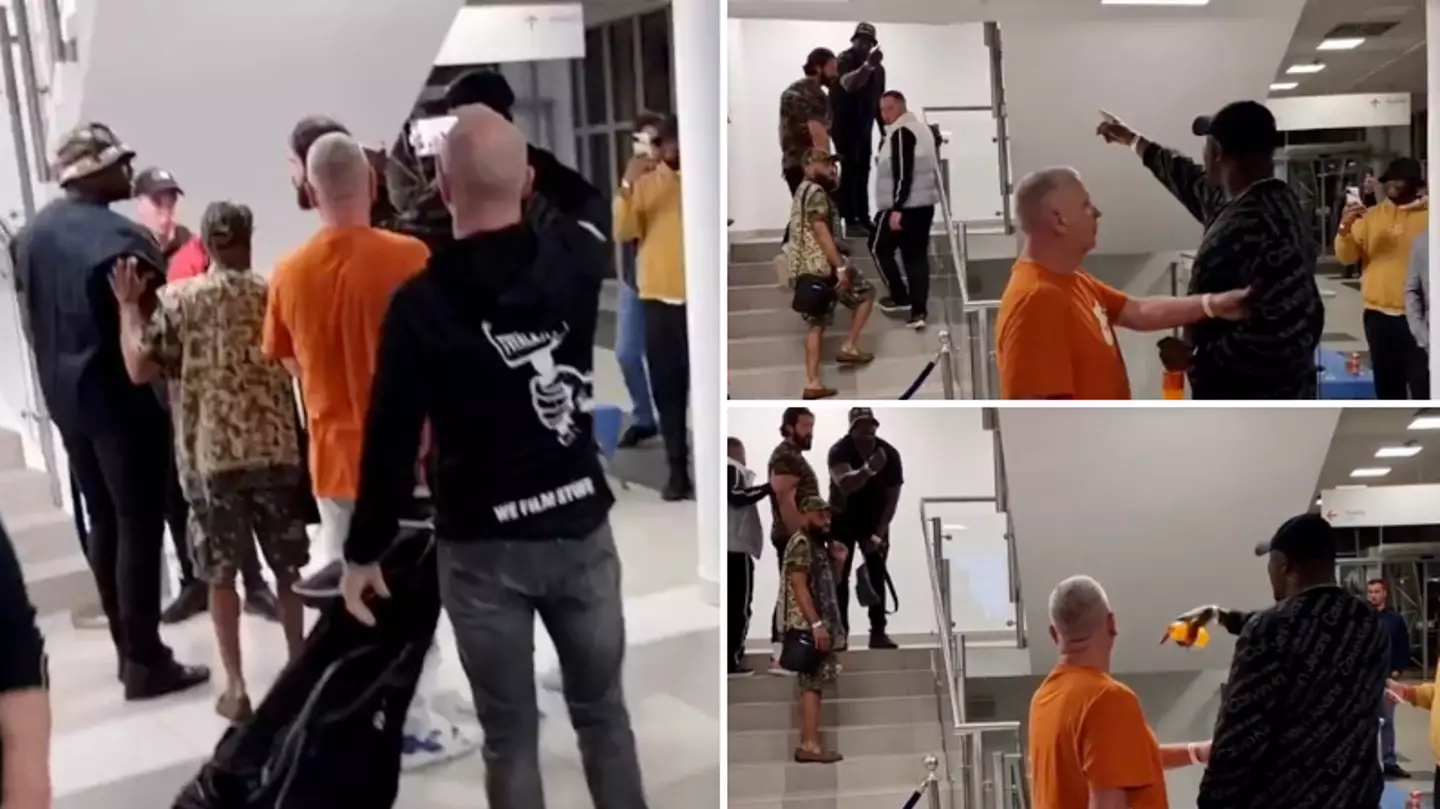 'I'll knock you out cold!' - Dillian Whyte and Martin Bakole clash in heated argument