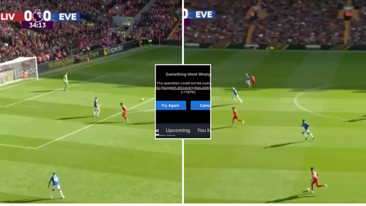 Fans fume over 'shocking' Liverpool vs Everton coverage issues on Discovery+ app