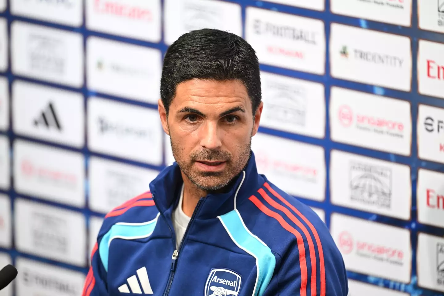Mikel Arteta spoke about Viktor Gyokeres on the Gunners' pre-season tour. (Image: Stuart MacFarlane / Contributor via Getty Images)