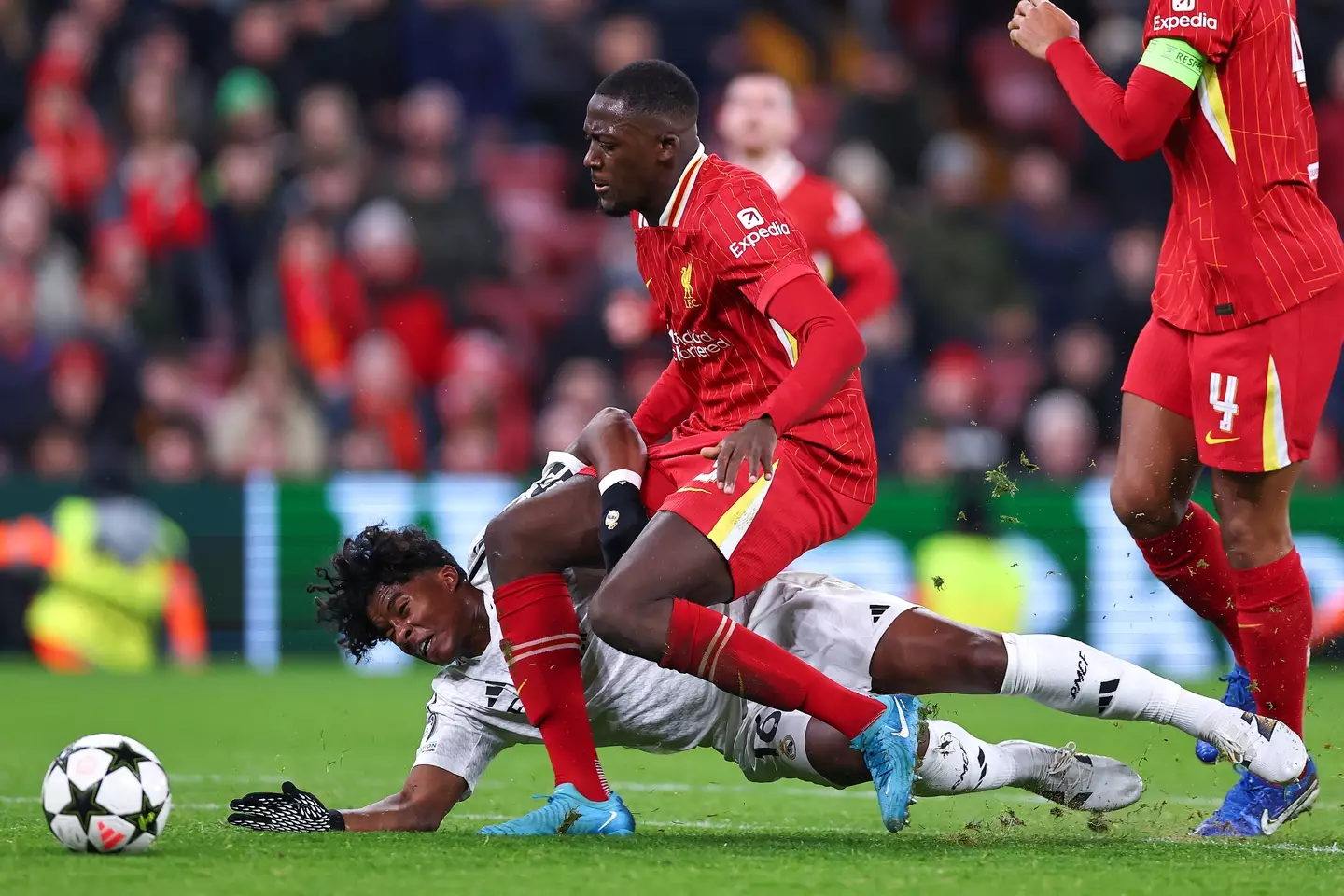 Ibrahima Konate playing Real Madrid. Image: Robbie Jay Barratt - AMA / Contributor via Getty