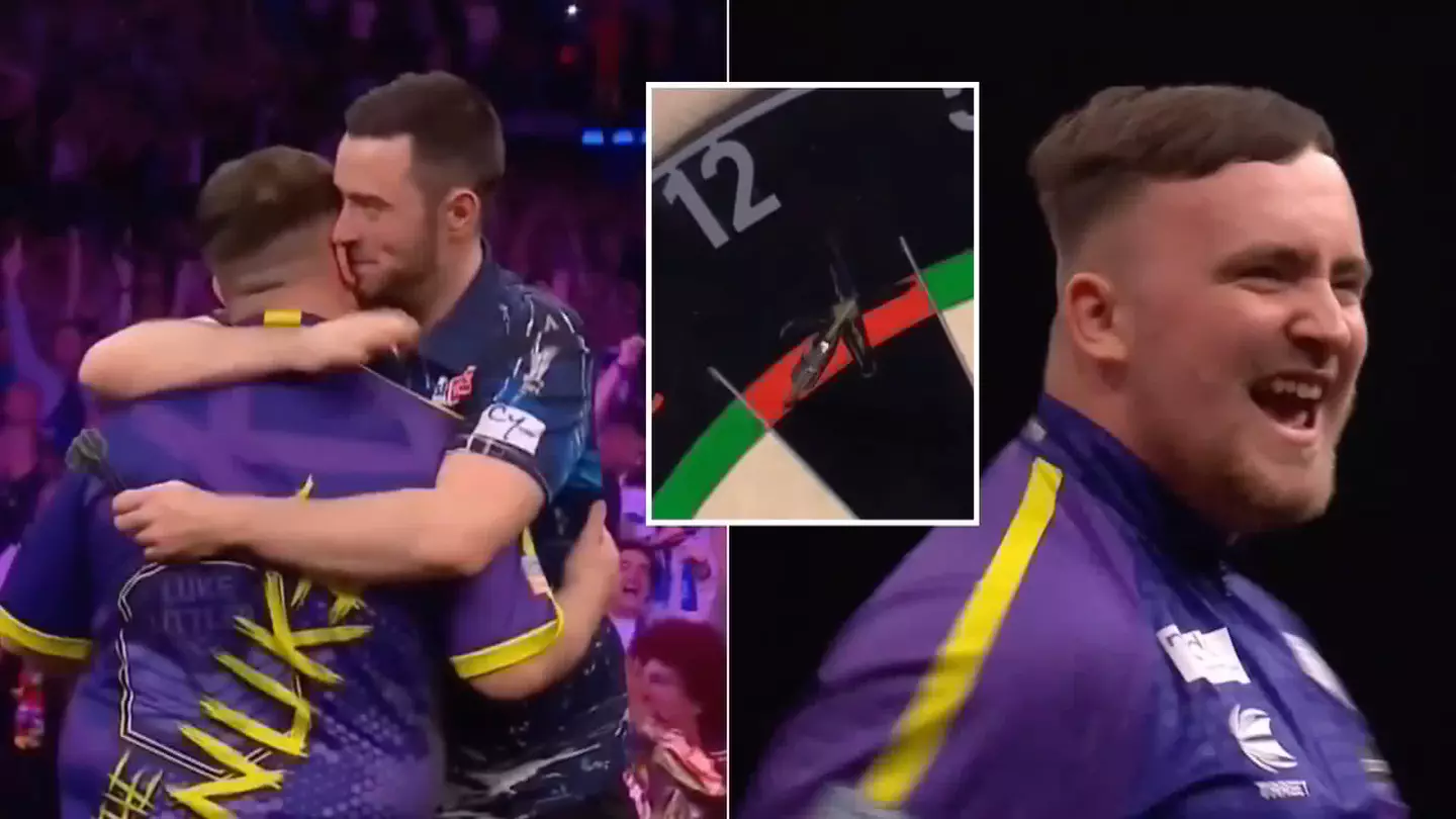 Luke Littler hits stunning nine-darter en route to Premier League title