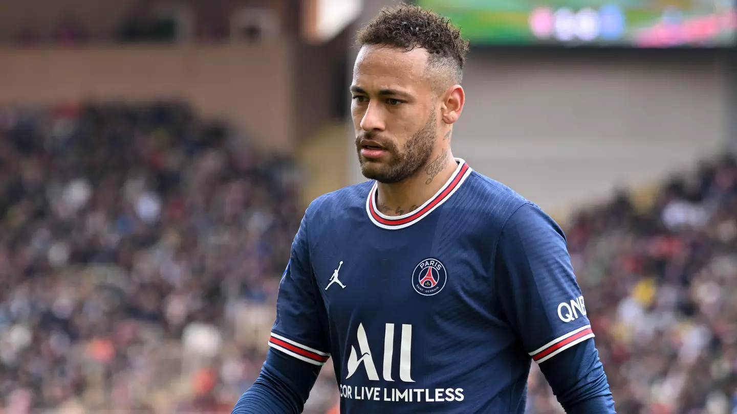 Neymar in action for PSG against Monaco. (Alamy)