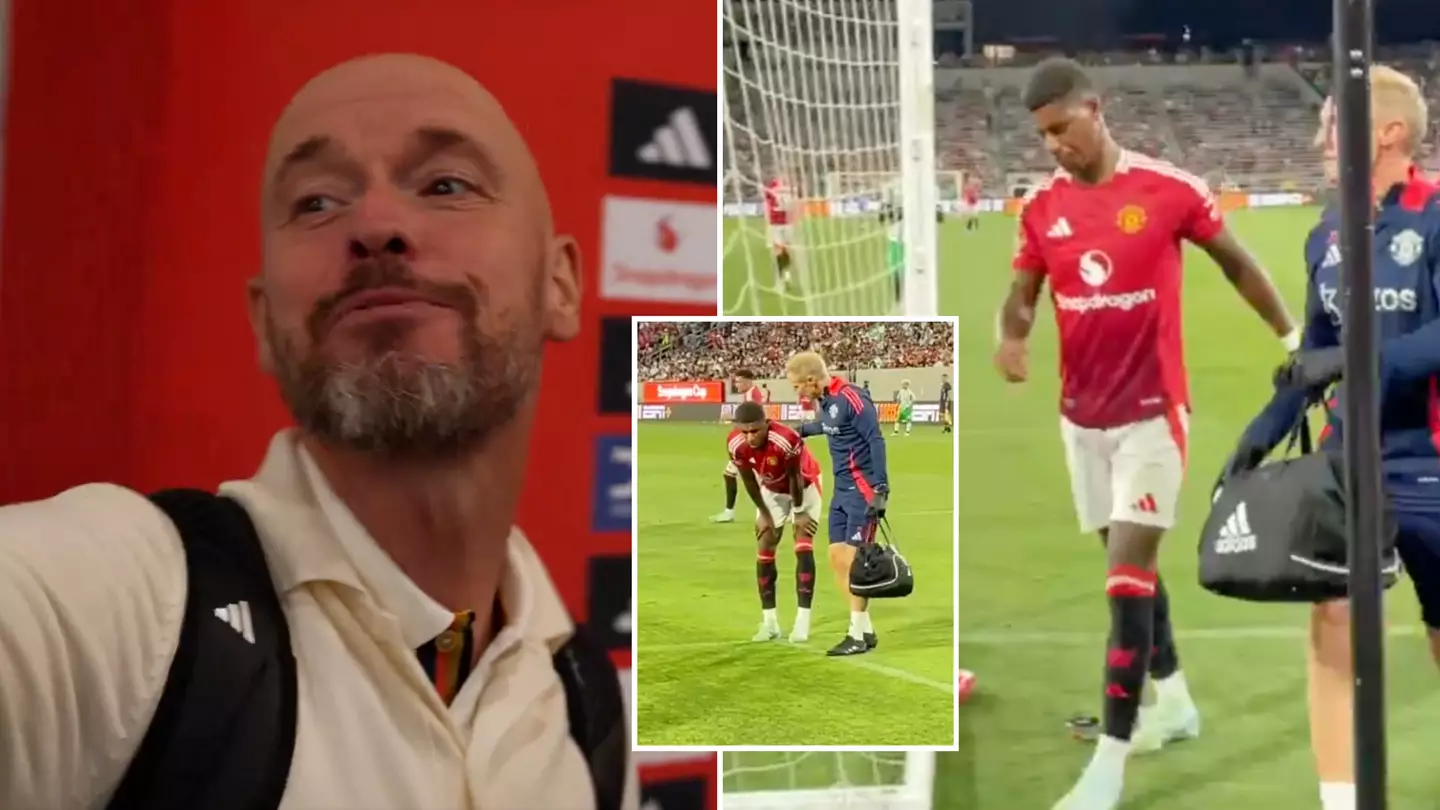 Erik ten Hag's immediate response after being asked about Marcus Rashford's injury has got fans talking
