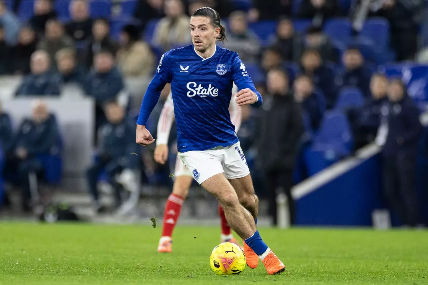 Jack Grealish in action for Everton. Image: Getty