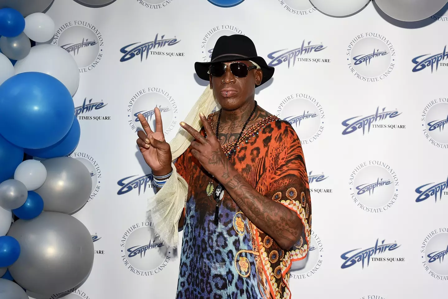 Former NBA star Dennis Rodman / Photo by Ilya S. Savenok/Getty Images for Sapphire Gentlemen's Club