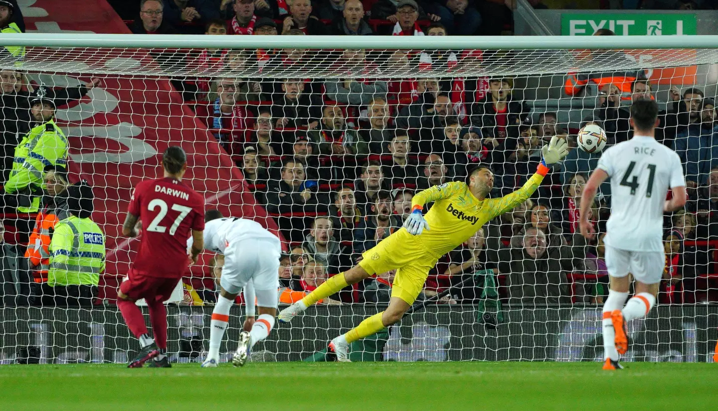 Nunez scored his first goal at Anfield for Liverpool against West Ham (Image: Alamy)