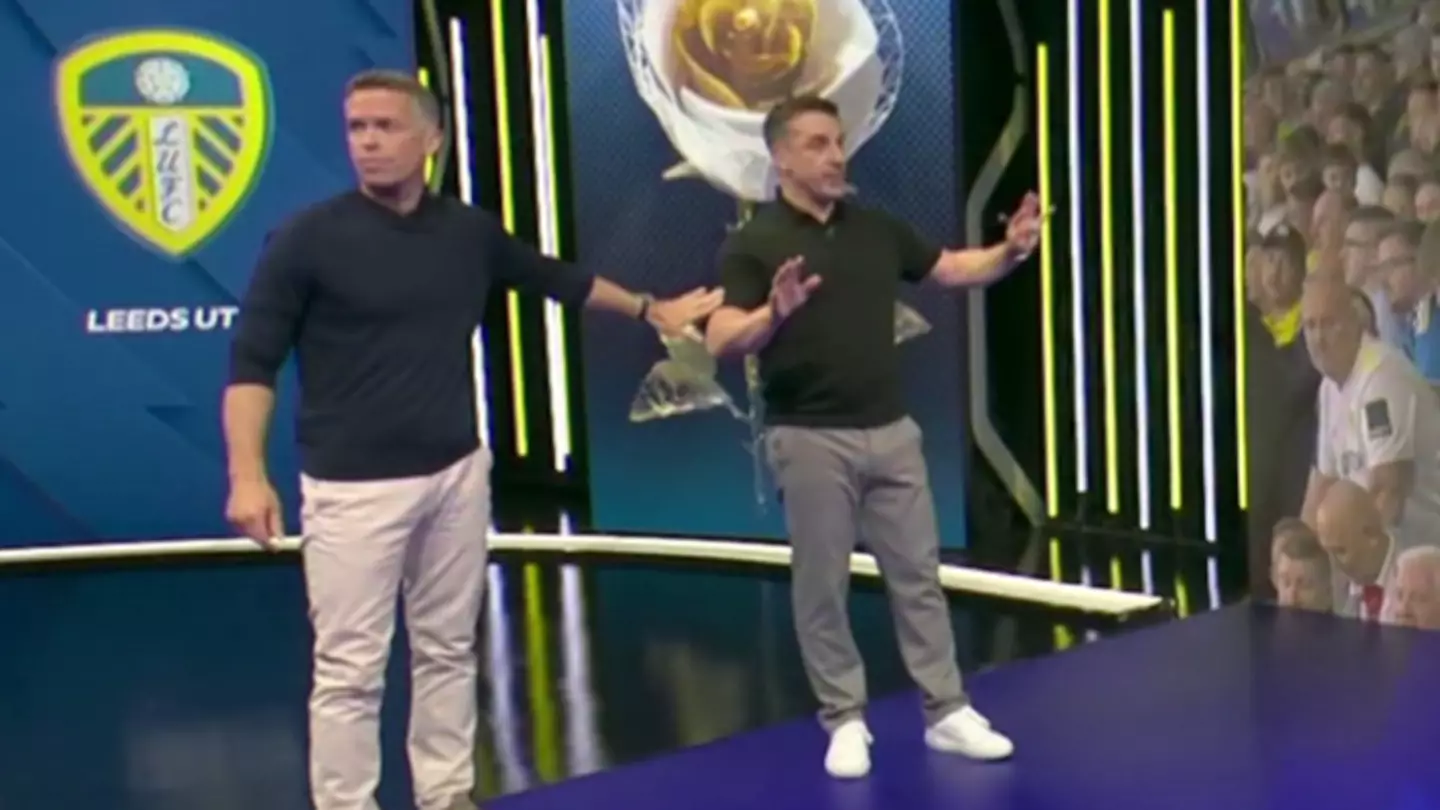 Gary Neville in Sky Sports blunder after making brutal comment thinking he wasn't on air