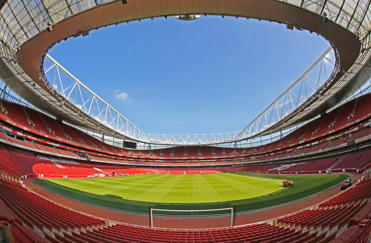 The Emirates Stadium.