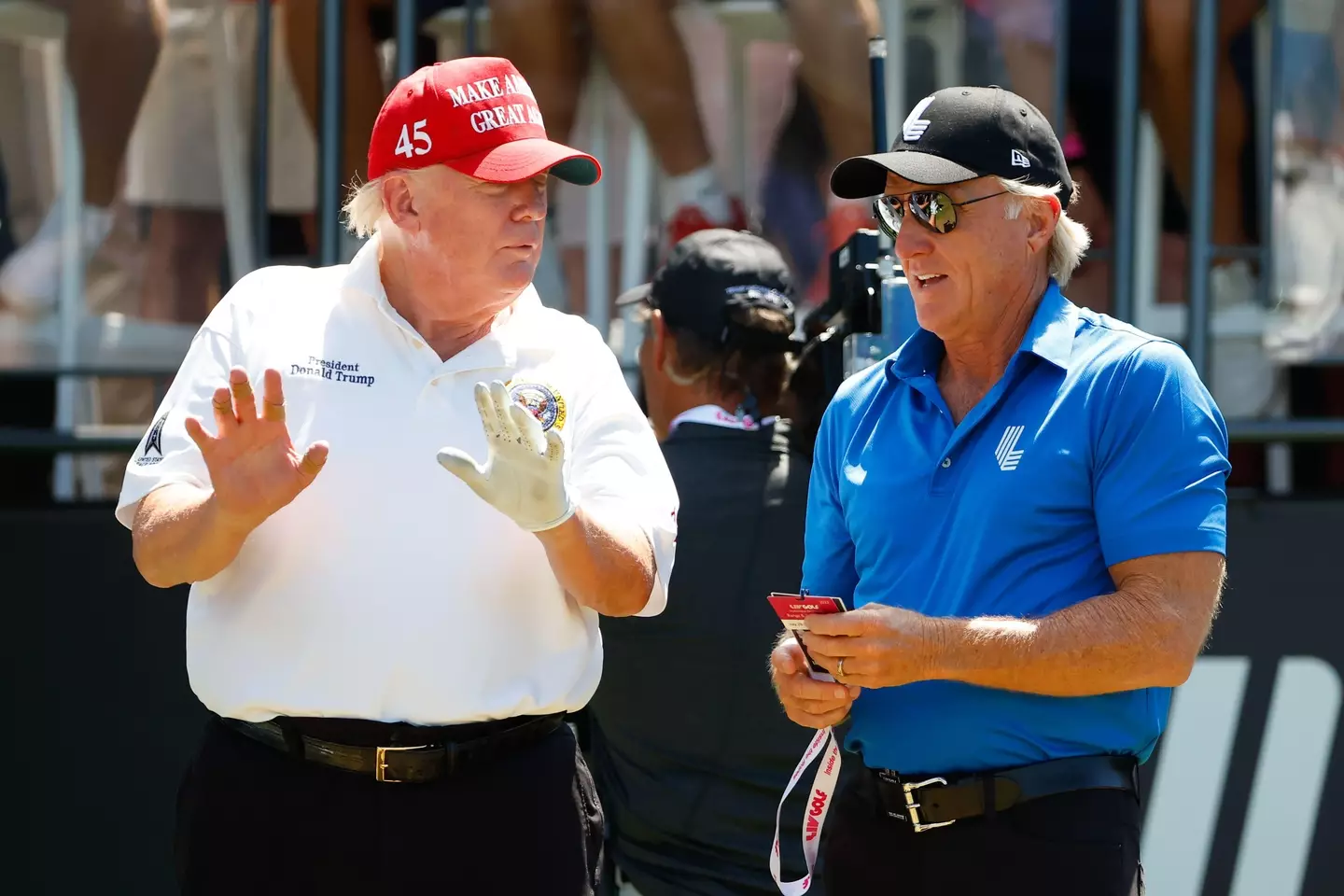 Donald Trump and Greg Norman.