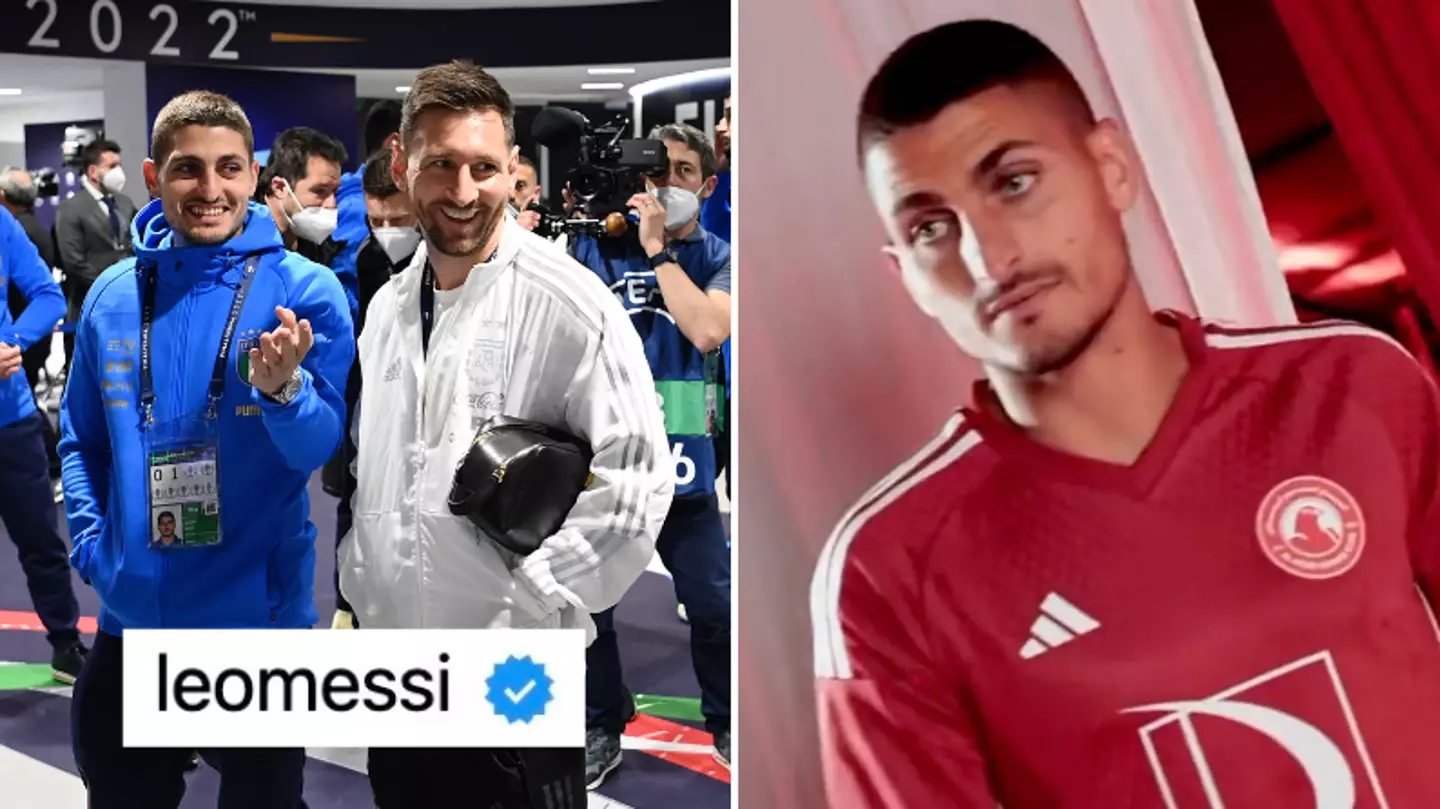 Fans notice Lionel Messi’s ‘final dig’ at PSG after posting good luck message to Marco Verratti