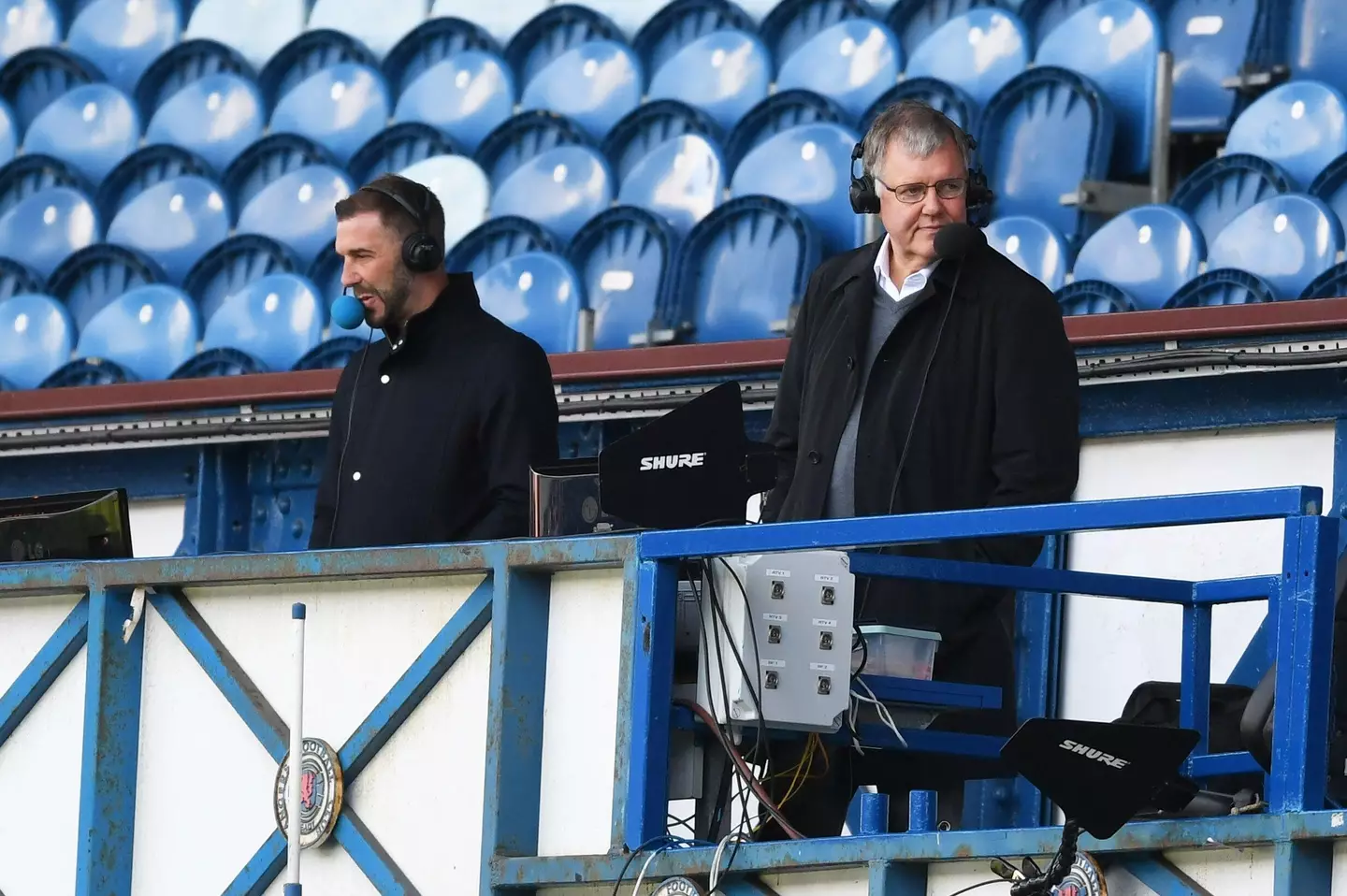 Tyldesley in his role as Rangers TV commentator. (Image
