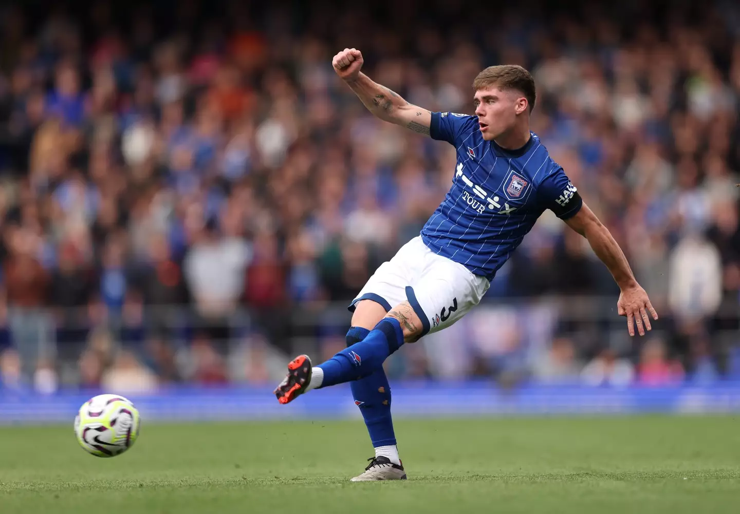 Leif Davis in action for Ipswich Town. Image: Getty