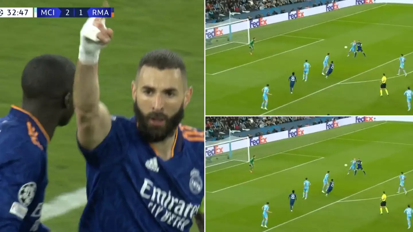Karim Benzema Comes Up With Perfect Finish From 'Half Chance'
