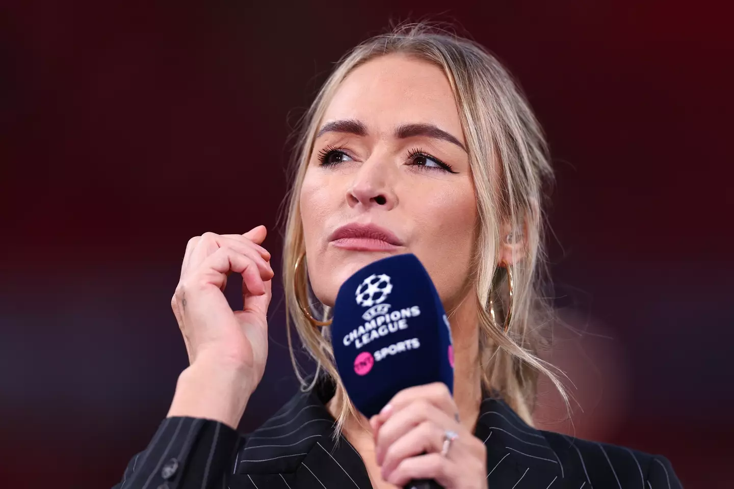 Laura Woods also presents TNT Sport’s coverage of the Champions League. Image credit: Getty
