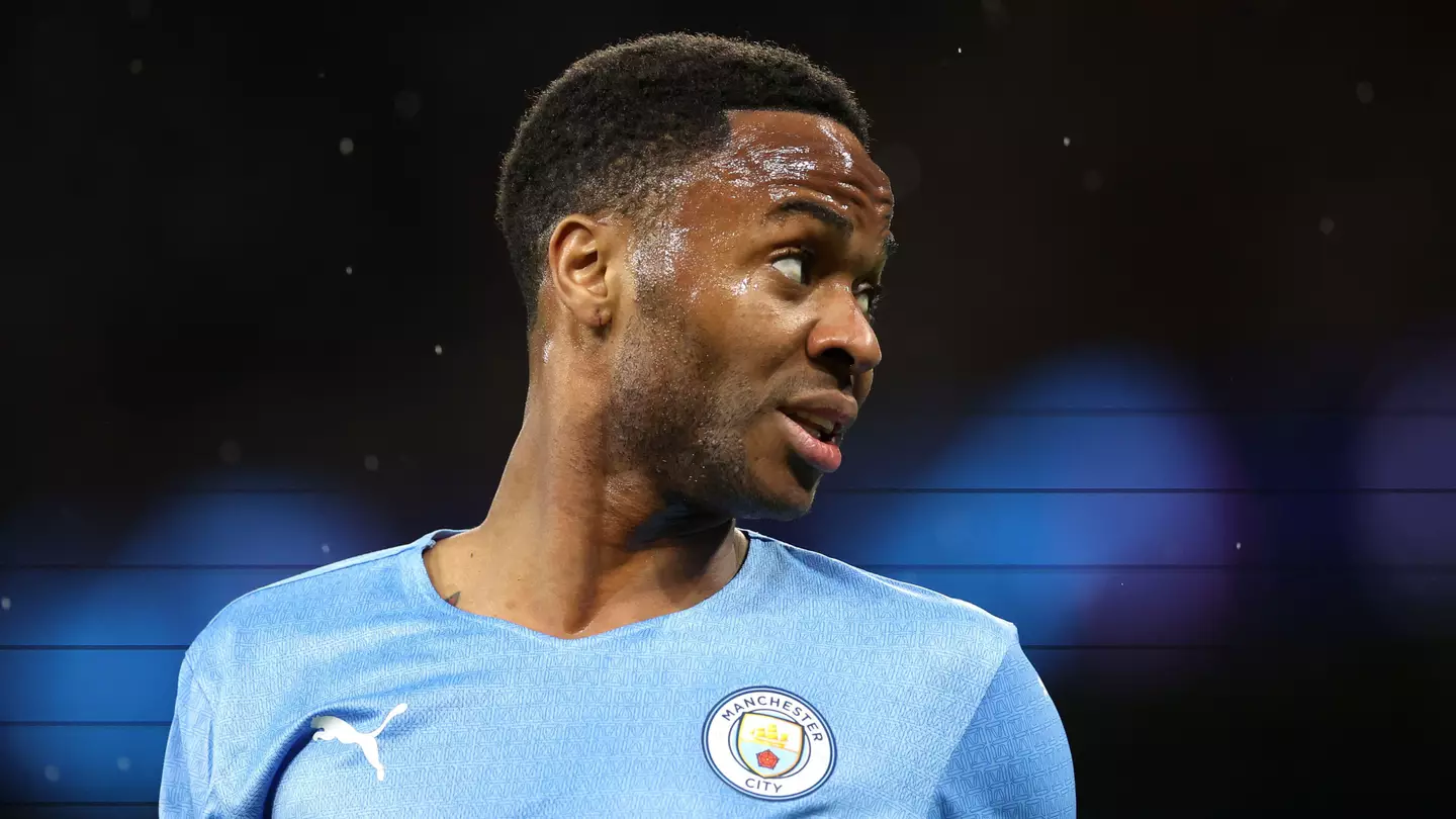 Raheem Sterling in action for Manchester City against Atletico Madrid at the Etihad Stadium (Image: Alamy)