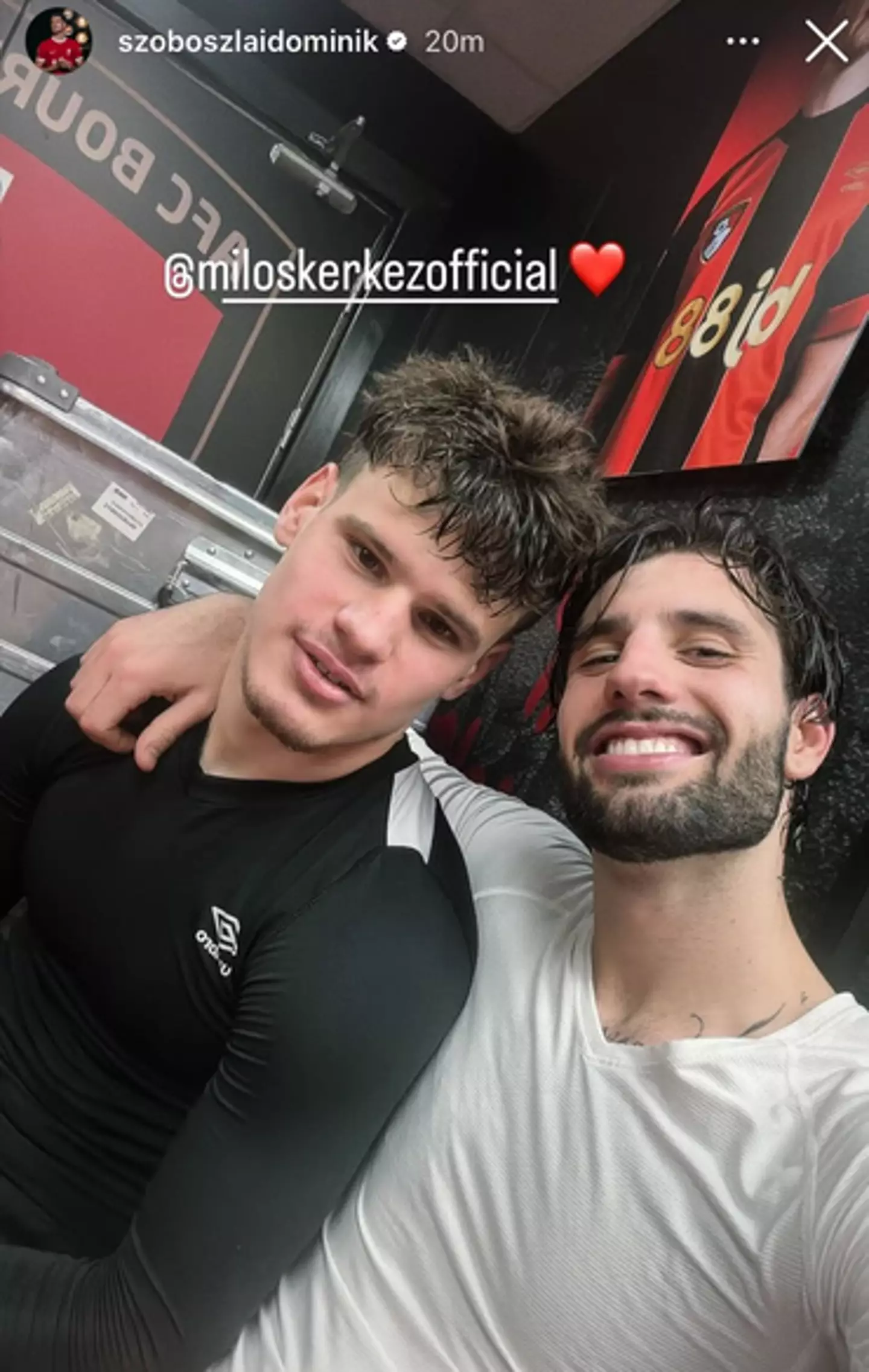 Milos Kerkez and Dominik Szoboszlai are Hungary teammates (Credit:Dominik Szoboszlai)