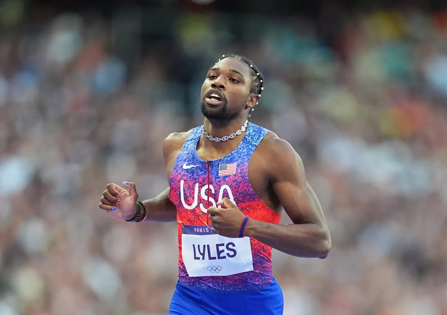 Lyles claimed medals in both the 100 metres and 200 metres at the Olympics. Image: Getty