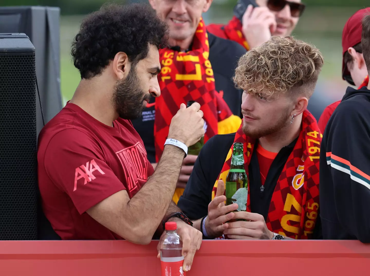 Harvey Elliot and Mo Salah: