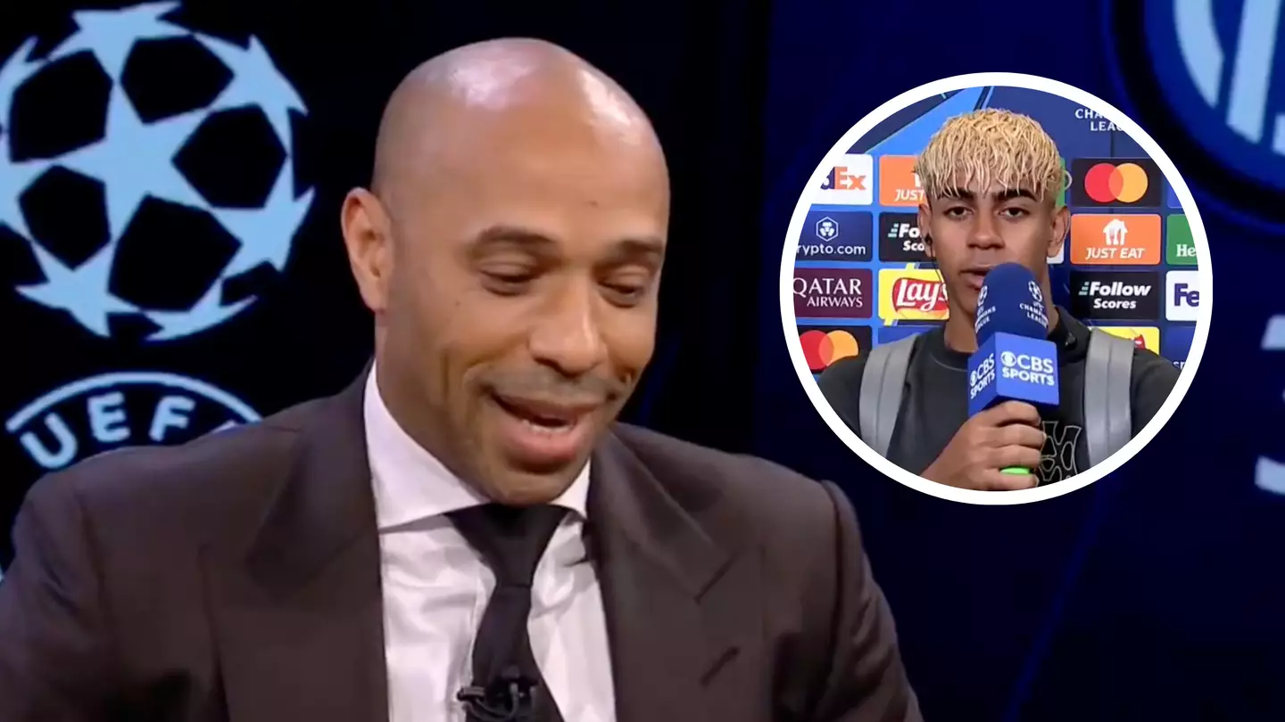 Lamine Yamal makes Thierry Henry promise after rare request from Arsenal legend live on CBS Sports
