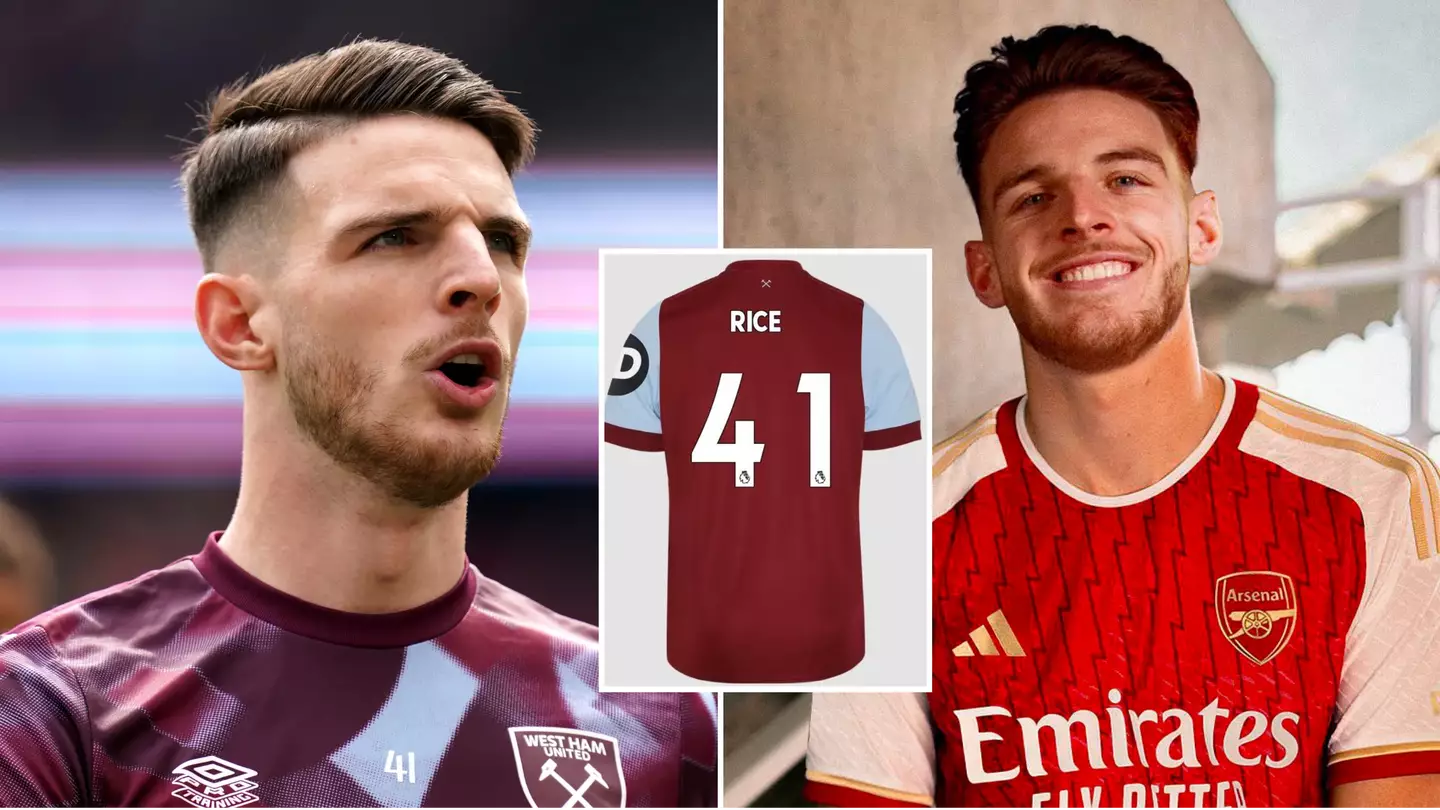 You can still buy a Declan Rice 41 shirt from West Ham's official website