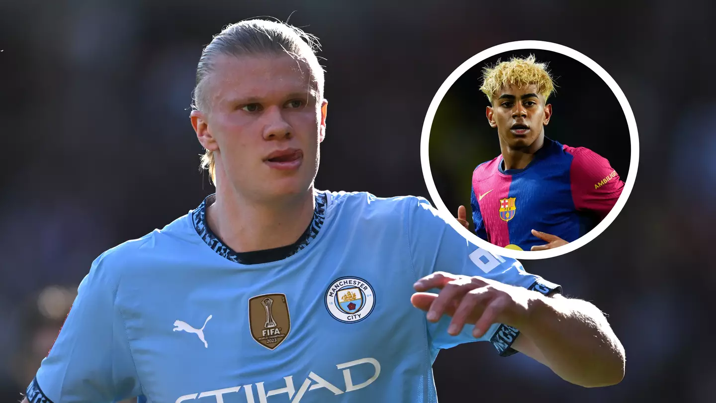 Erling Haaland left stunned by Lamine Yamal's Champions League performance as he leaves four-word comment