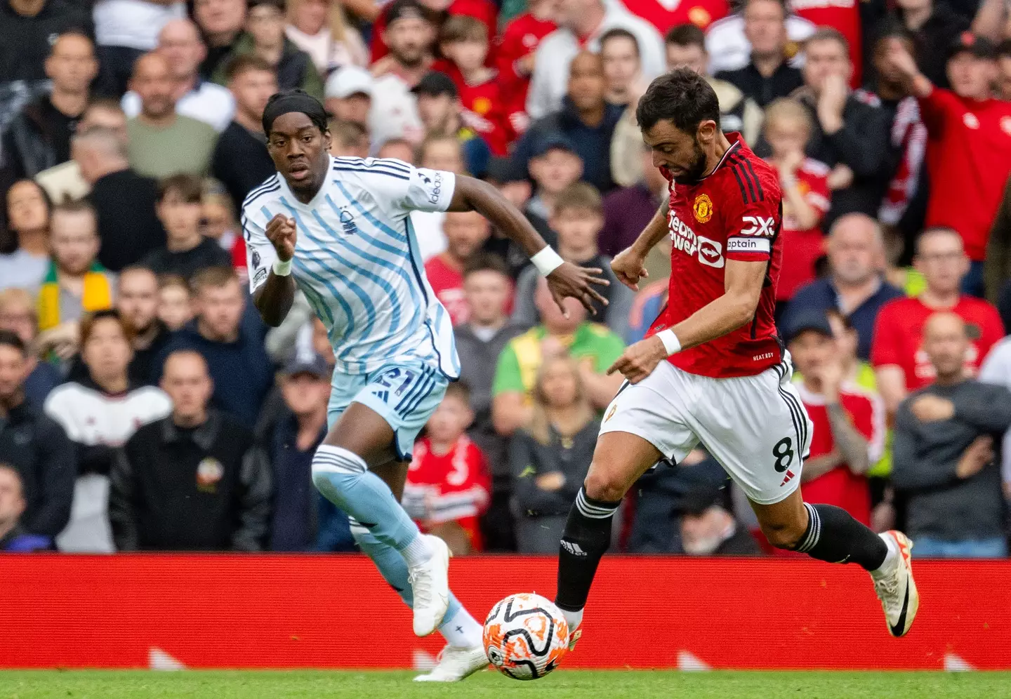 Elanga in action against United earlier this season. (Image