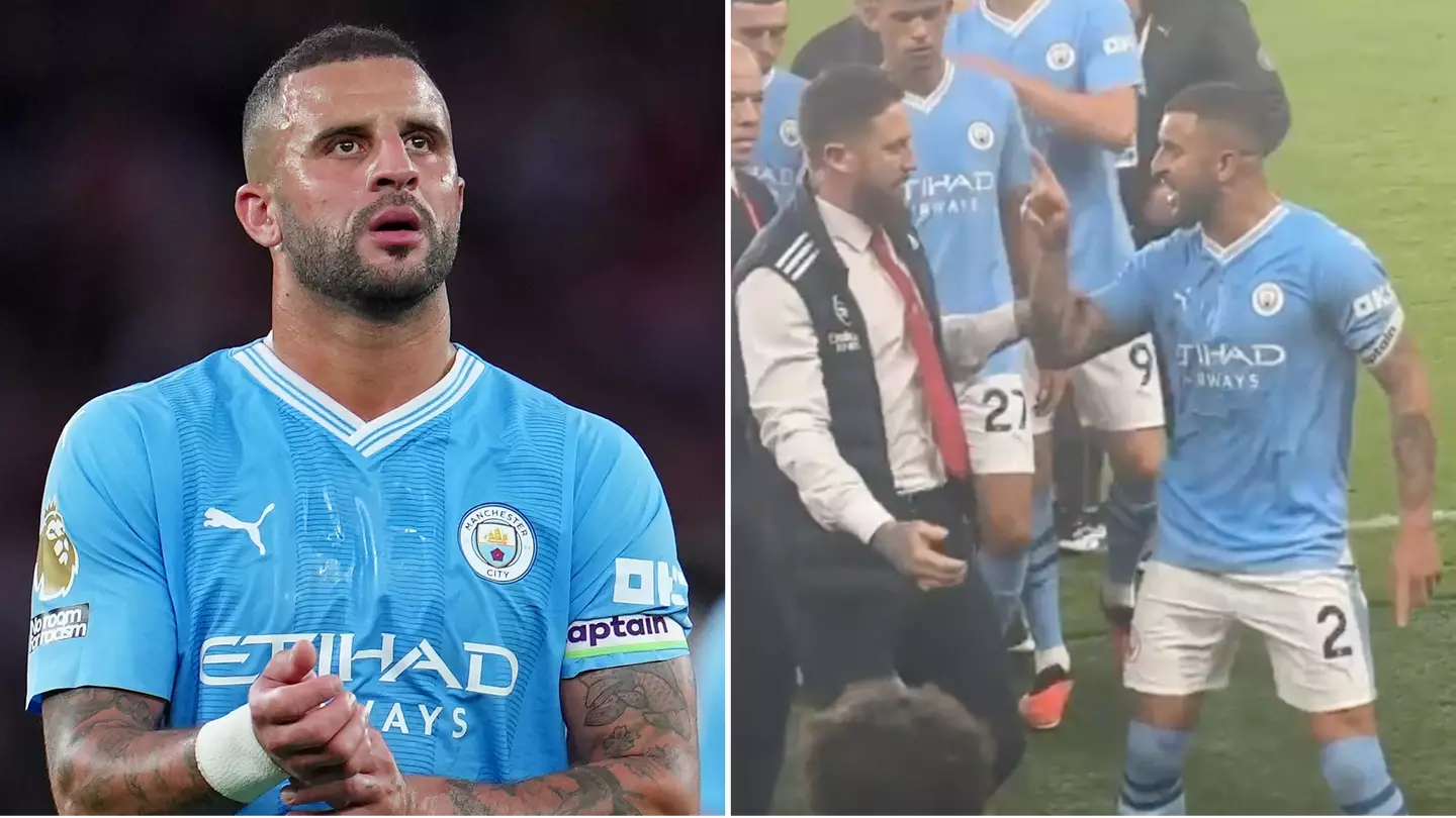 Kyle Walker posts defiant message on Instagram after furious Arsenal bust-up