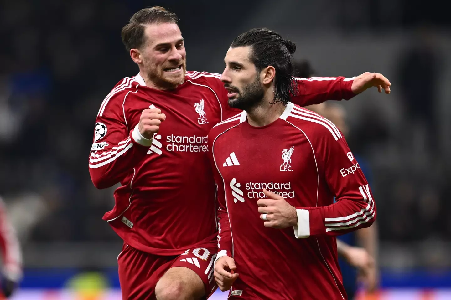 Dominik Szoboszlai scored the winner as Liverpool beat Inter Milan in the UEFA Champions League. Image: Getty