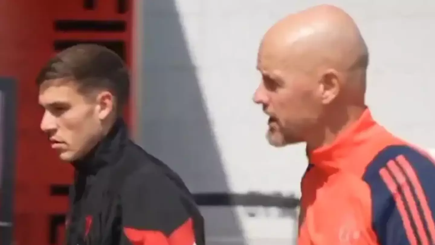 Manuel Ugarte in awkward moment with Erik ten Hag as Man Utd fans find it 'tough to watch'