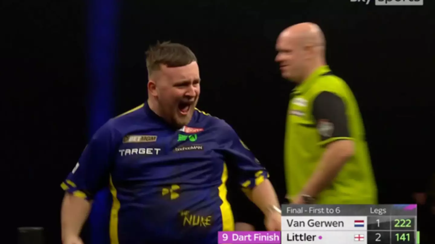 Fans love what Michael van Gerwen did seconds after Luke Littler hit stunning nine-darter in Premier League final